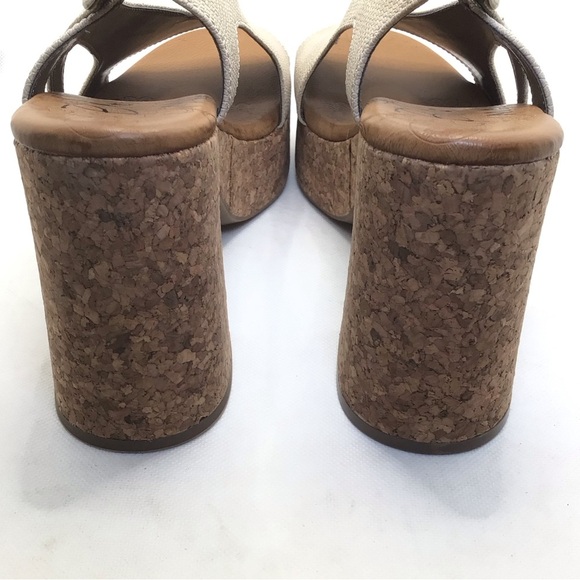 Blowfish Women's Partea Lt. Taupe Open Toe Platform Slingback Heeled Sandal 10 - Picture 11 of 14